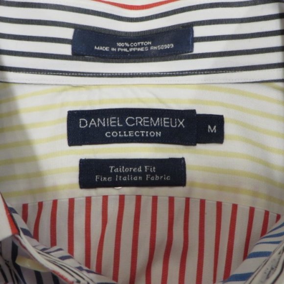 Daniel Cremieux Dress Shirt - Pastel Stripe Design - Medium - Picture 7 of 10